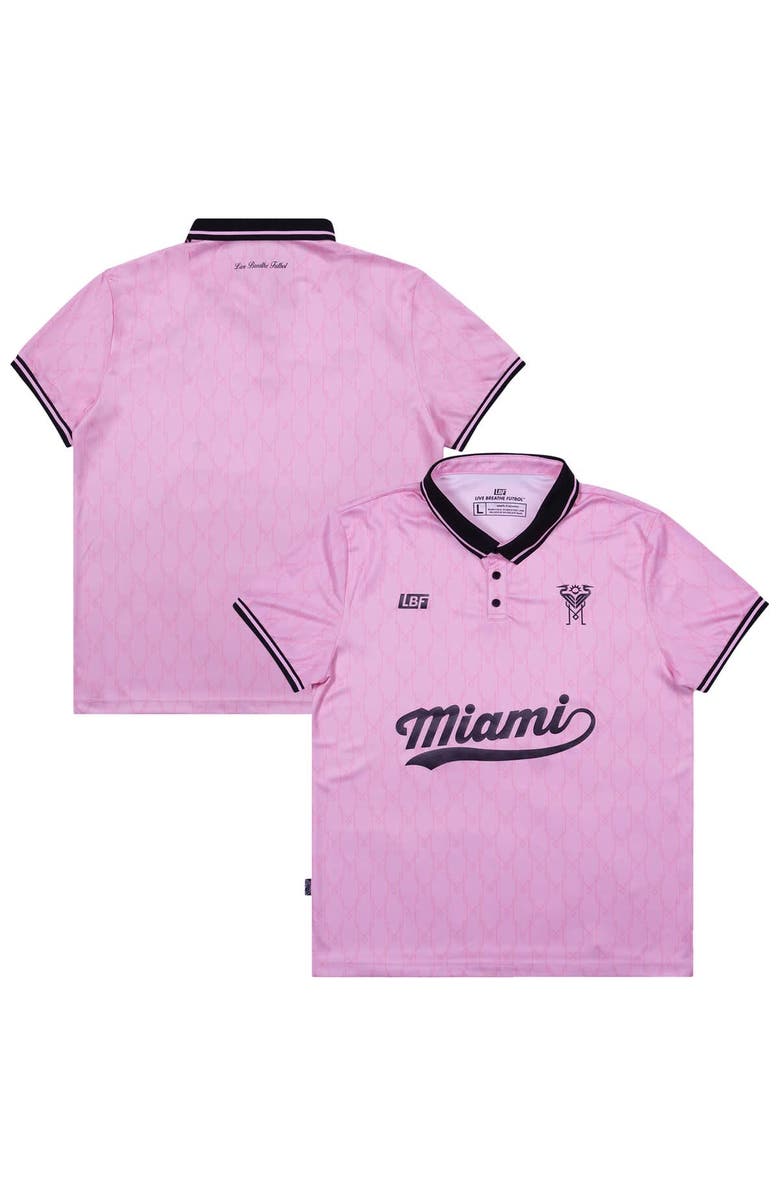 Live Breathe Futbol Unisex Live Breathe Futbol Pink Inter Miami CF Polo, Main, color, Pink