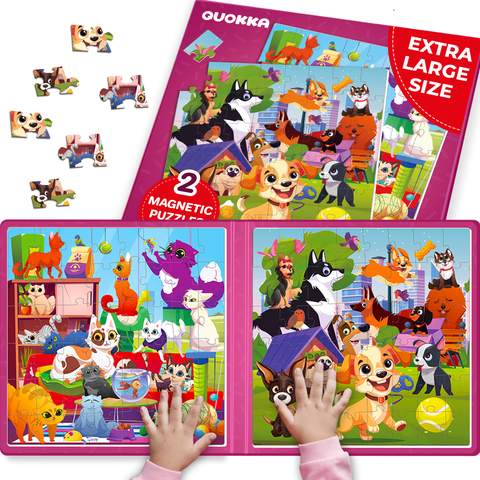 Magnetic Travel Puzzle Set - 2x48 Piece Jigsaw Puzzles