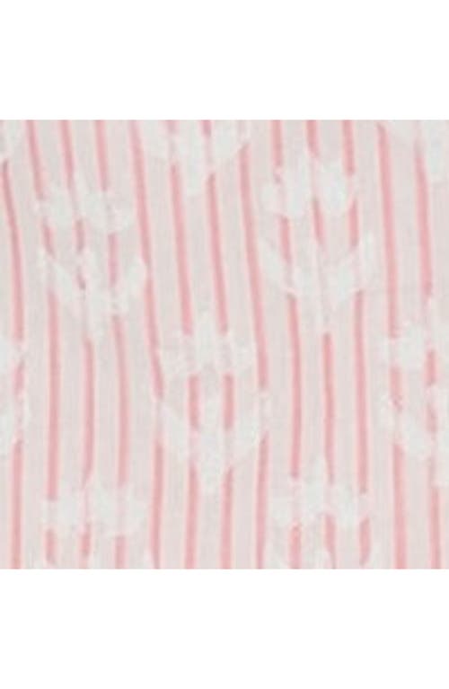 Mer St. Barth Sophie Girl's Tassel Dress Rose Stripe In Rose Stripe