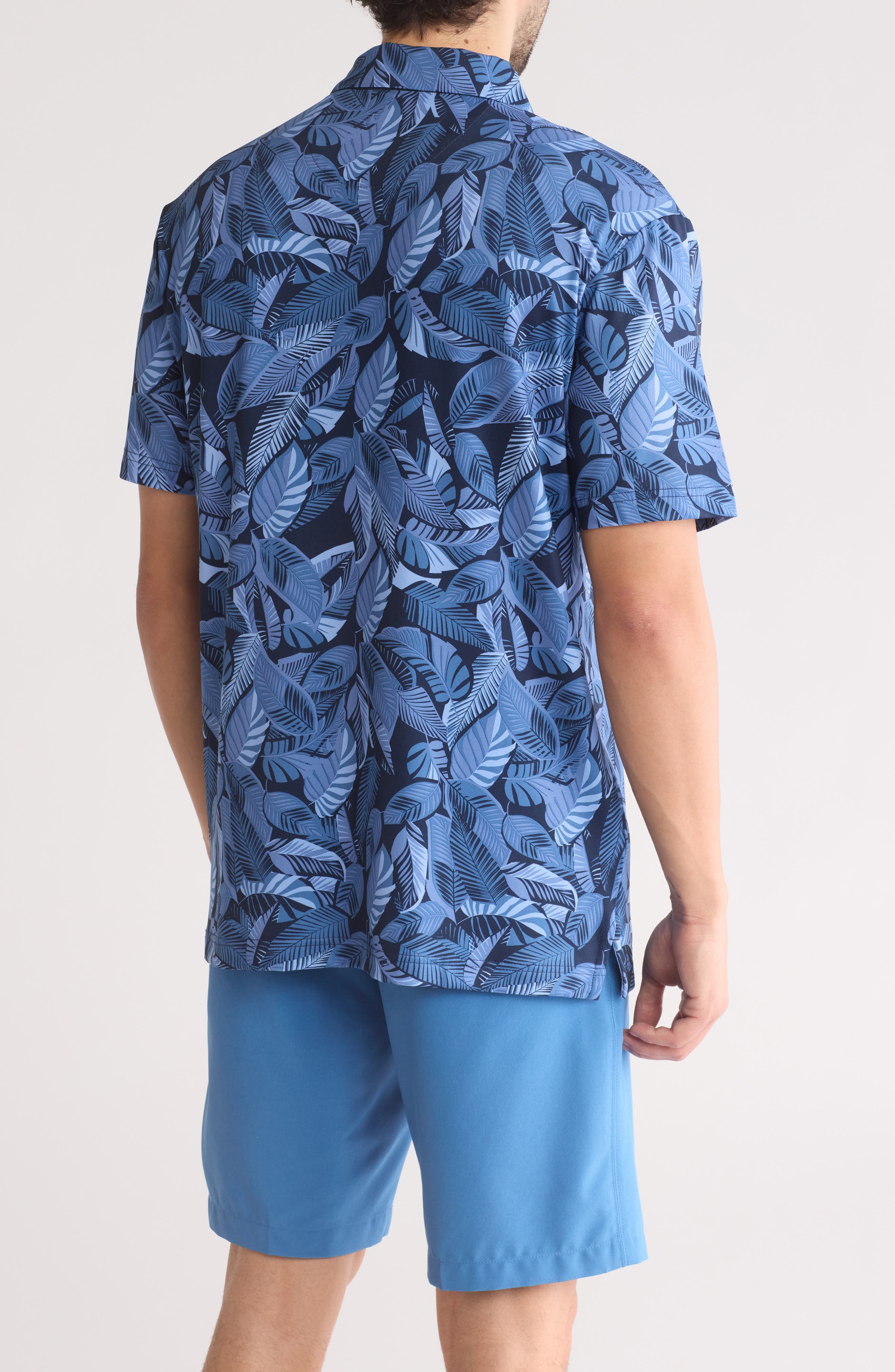 SMU Leaf Print Polo - image 2