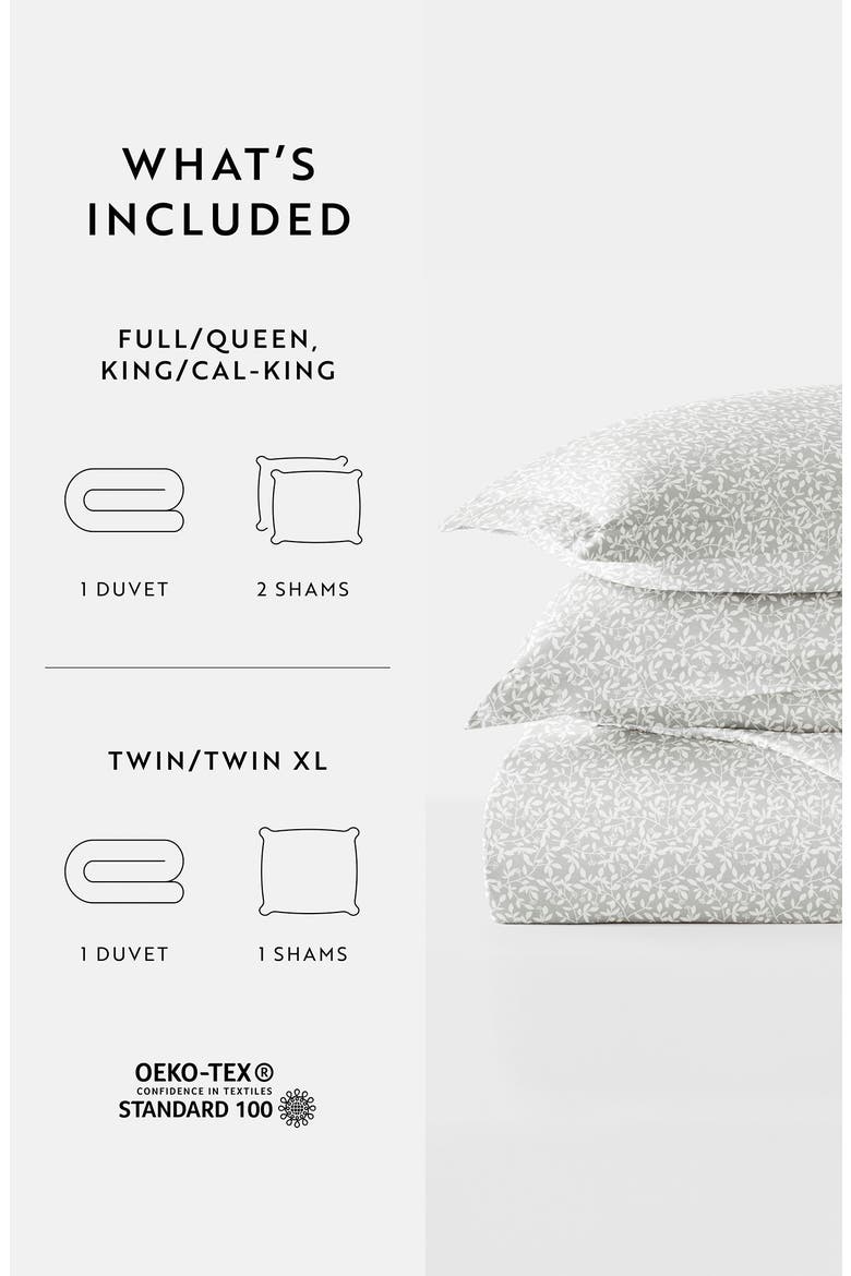 Premium Ultra Duvet Cover & Sham Set, Alternate, color, GRAY