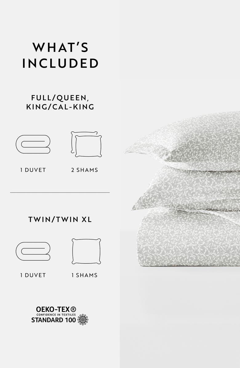 IENJOY HOME Premium Ultra Duvet Cover & Sham Set, Alternate, color, Gray