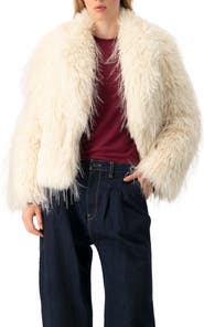 IVONNE Faux-Fur Plush Teddy Coat