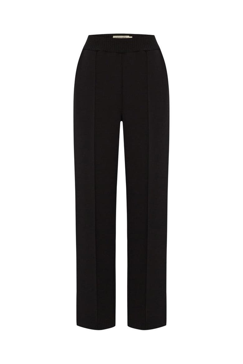Elastic Waist Straight Cut Pants, Main, color, PUMPKIN