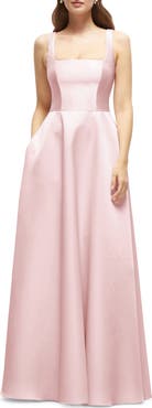 Dessy Collection Sleeveless Satin Gown