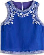Boden Sofia Embroidered Linen Top