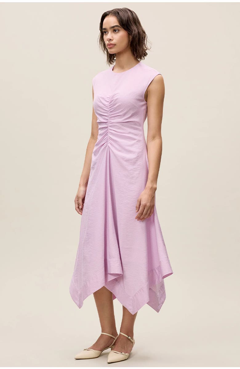 Rebecca Taylor Allegra Stripe Dress, Alternate, color, Wisteria