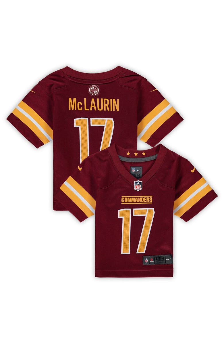 Nike Infant Nike Terry McLaurin Burgundy Washington Commanders Player Game Jersey, Main, color, 