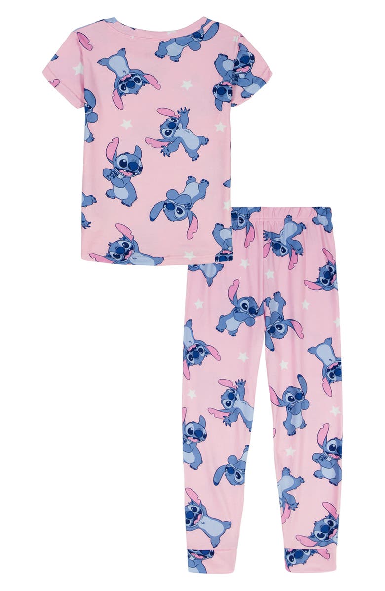 AME Kids' Star Stitch Short Sleeve Pajamas, Alternate, color, Assorted