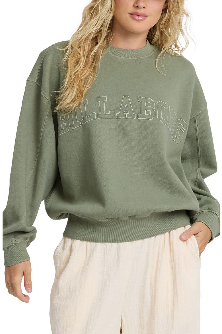 Vibes Kendal Graphic Sweatshirt, Main, color, ARMY GREEN