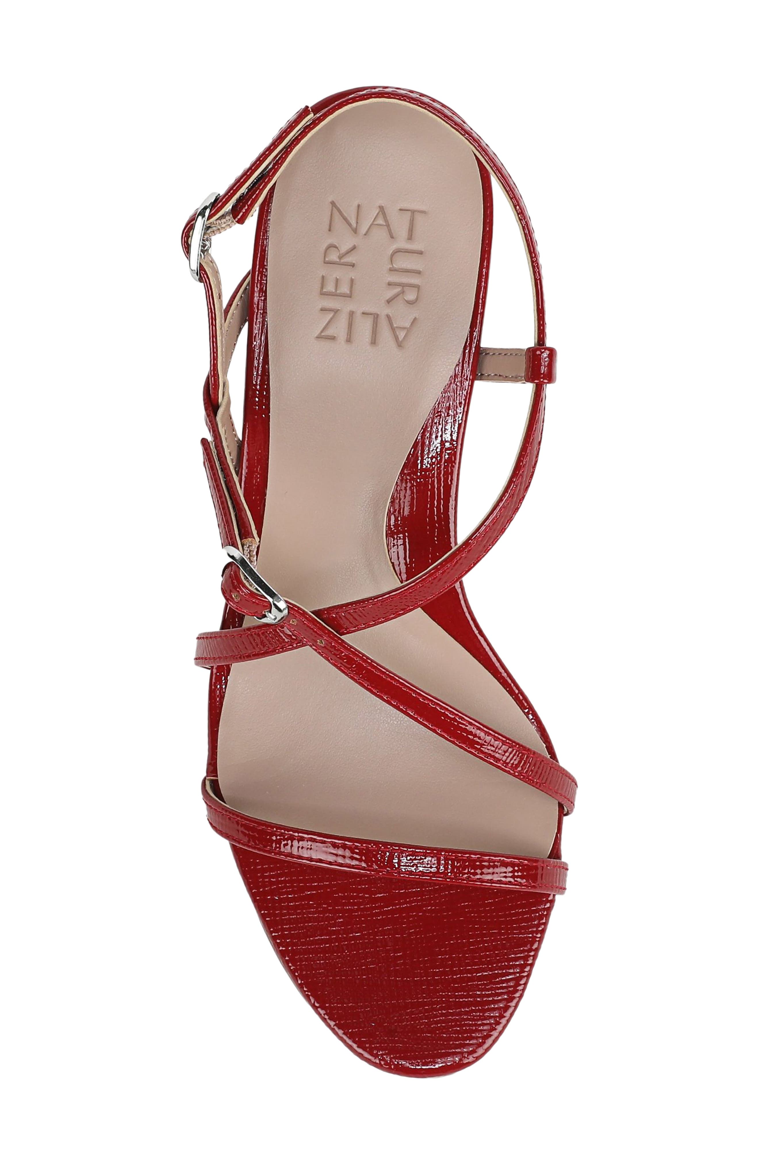 Porter Sandal, Alternate, color, RED PATENT FAUX LEATHER