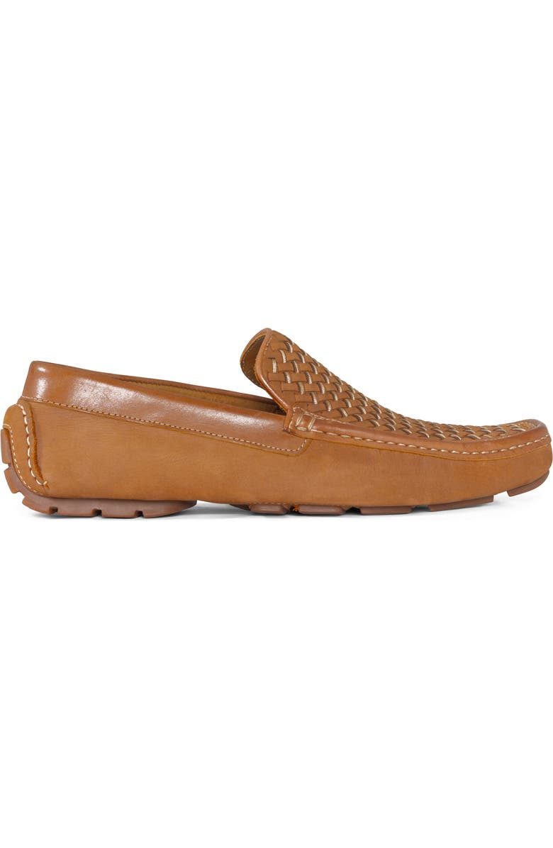 Donald Pliner Damiano Woven Moc Toe Loafer, Alternate, color, Saddle
