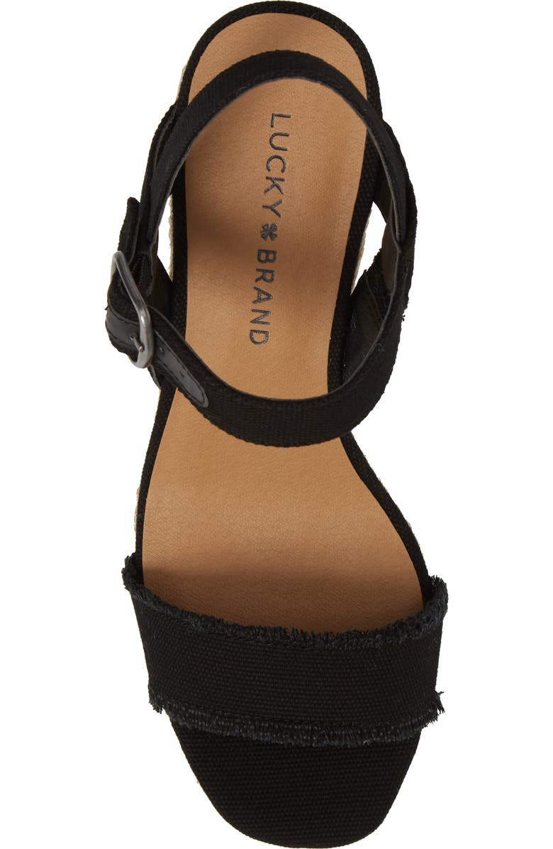 Lucky Brand Marceline Squared Toe Wedge Sandal, Alternate, color,