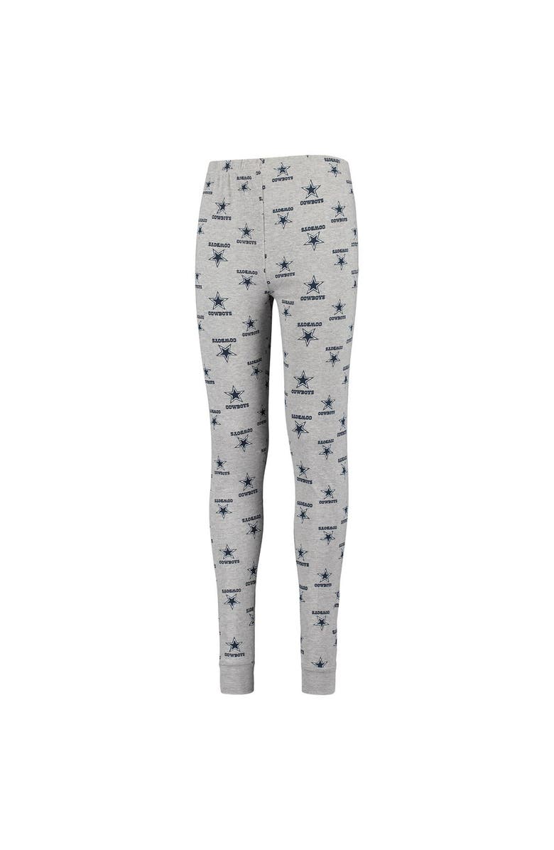 Dallas Cowboys Youth Heathered Gray Dallas Cowboys Long Sleeve T-Shirt & Pants Sleep Set, Alternate, color, Heather Gray