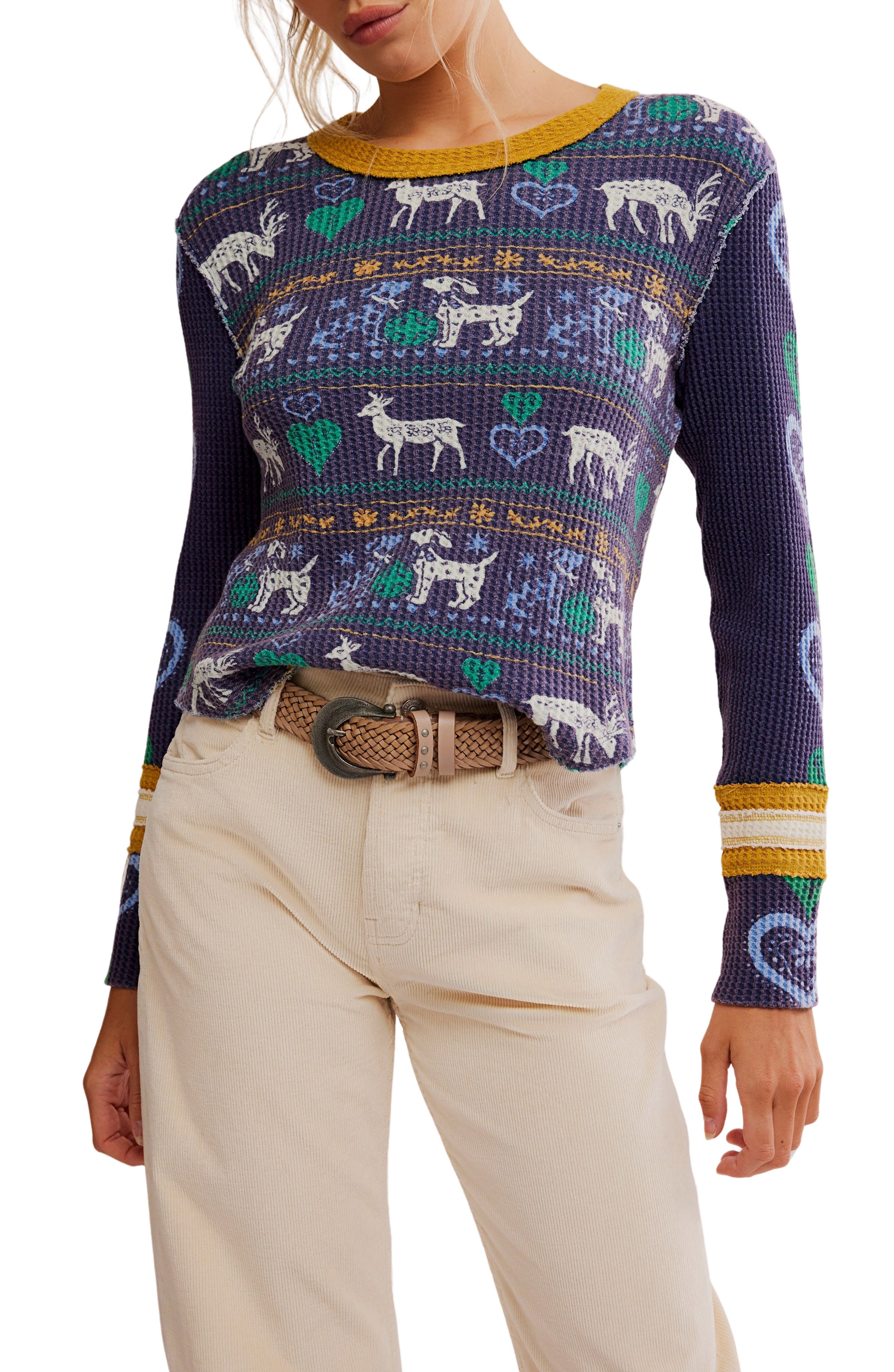 Free People Blissful Layering Long Sleeve T-Shirt