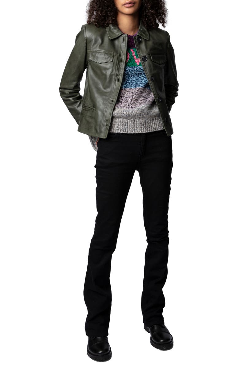 Zadig & Voltaire Women's Liam Leather Jacket, Alternate, color, 