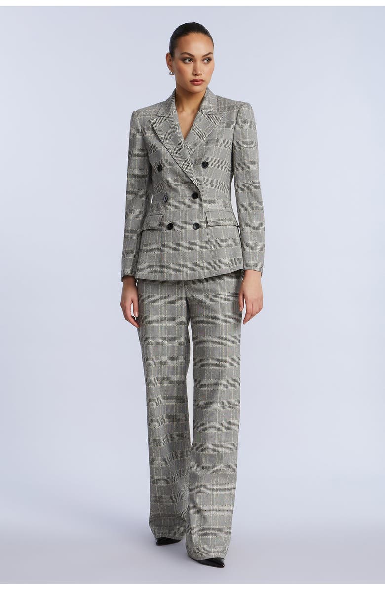 BCBGMAXAZRIA Glen Plaid Blazer, Alternate, color, Black/White