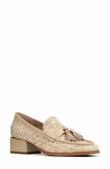 Donald Pliner Tailored Heel Bouclé Loafer