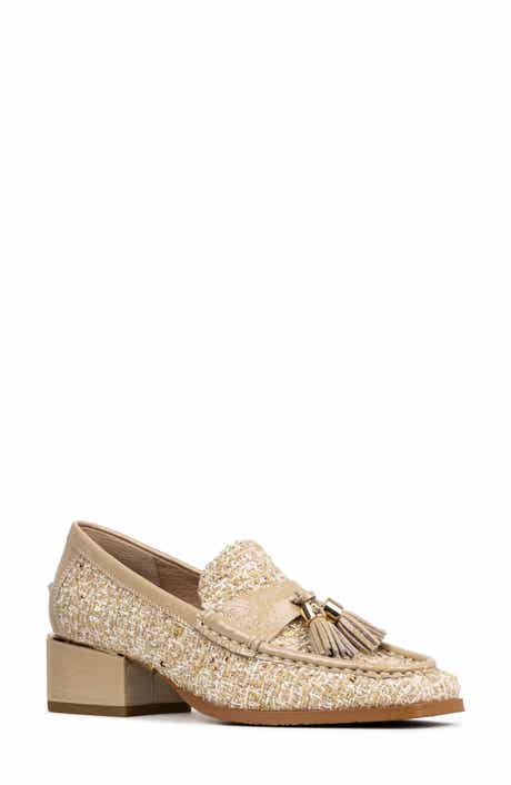 Donald Pliner Tailored Heel Bouclé Loafer