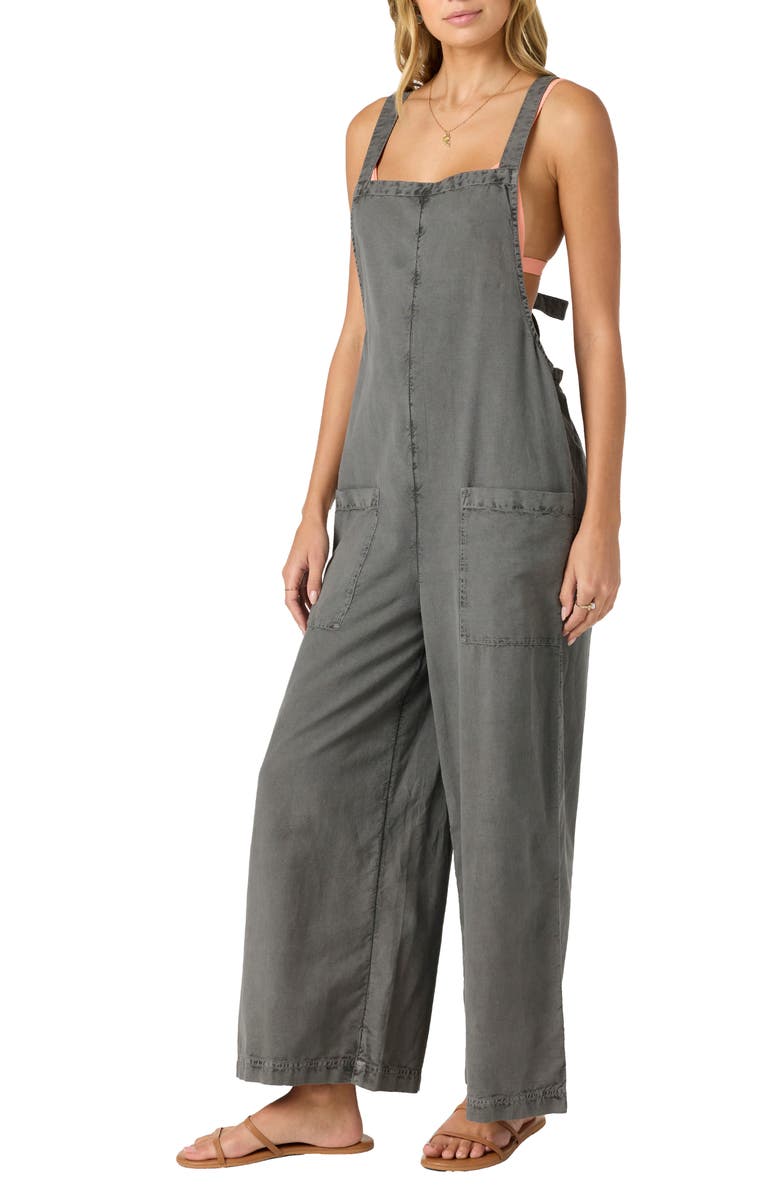 O'Neill Summerlin Cotton & Linen Overalls, Alternate, color,