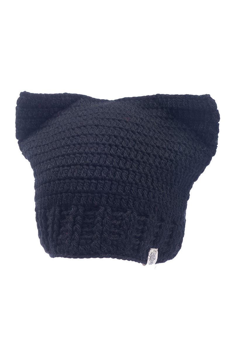 Nirvanna Designs Ear hat, Main, color, Black