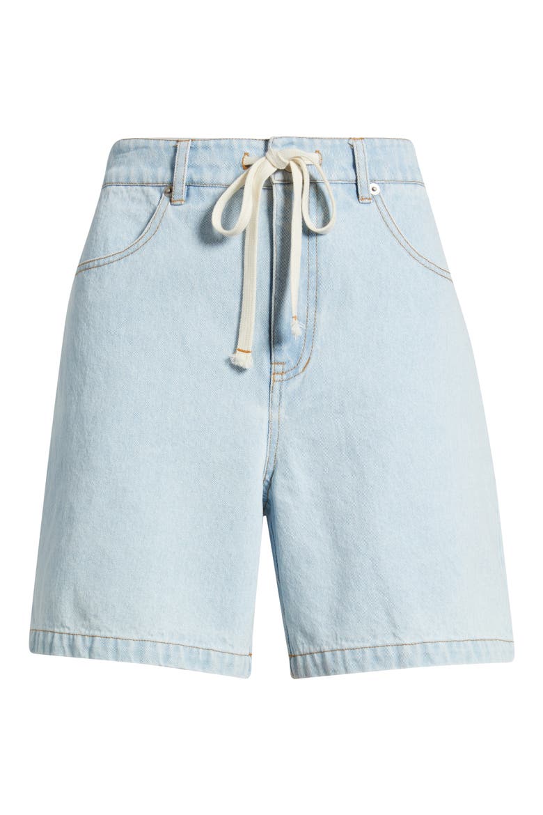 Rowan Denim Drawstring Shorts, Alternate, color, LIGHT WASH