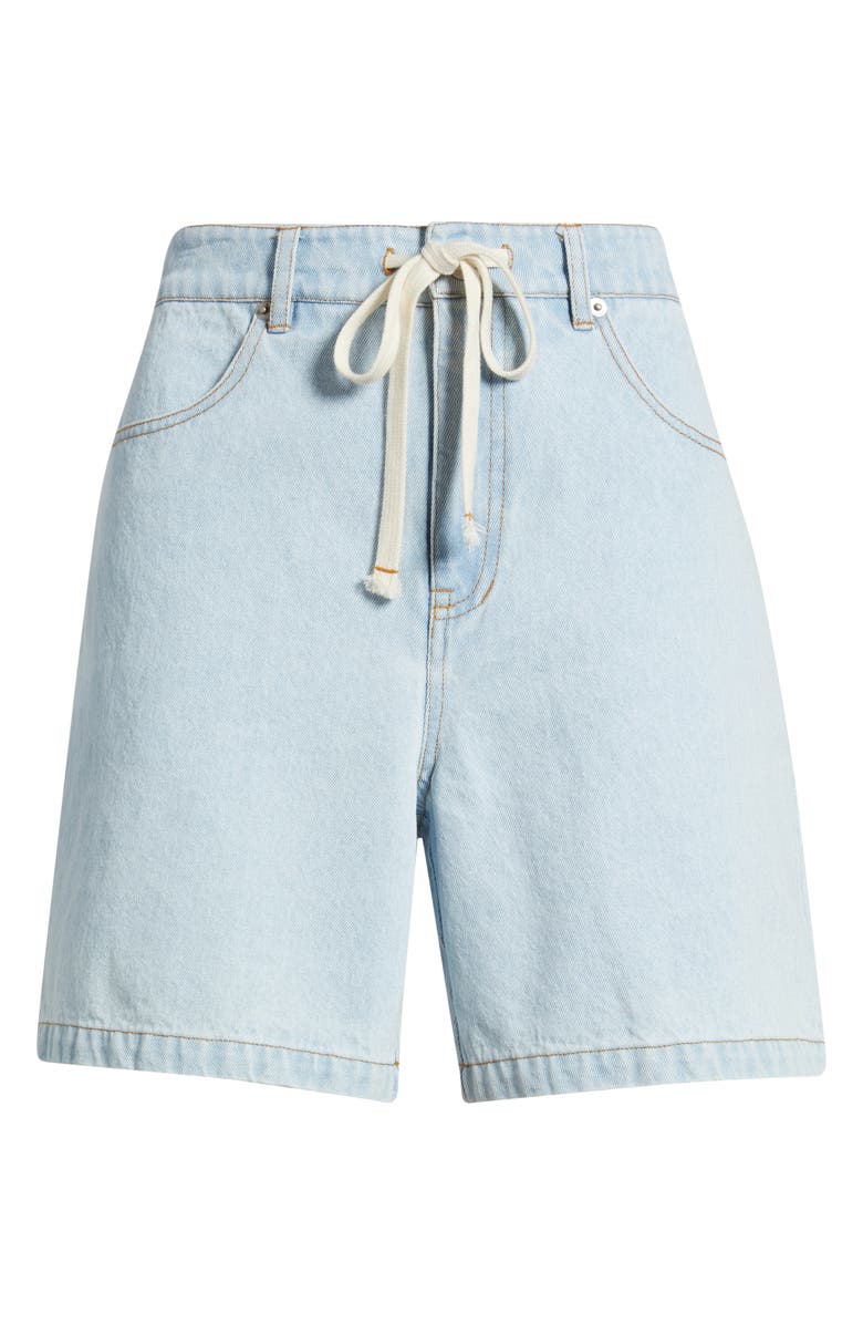 WAYF Rowan Denim Drawstring Shorts, Alternate, color, Light Wash