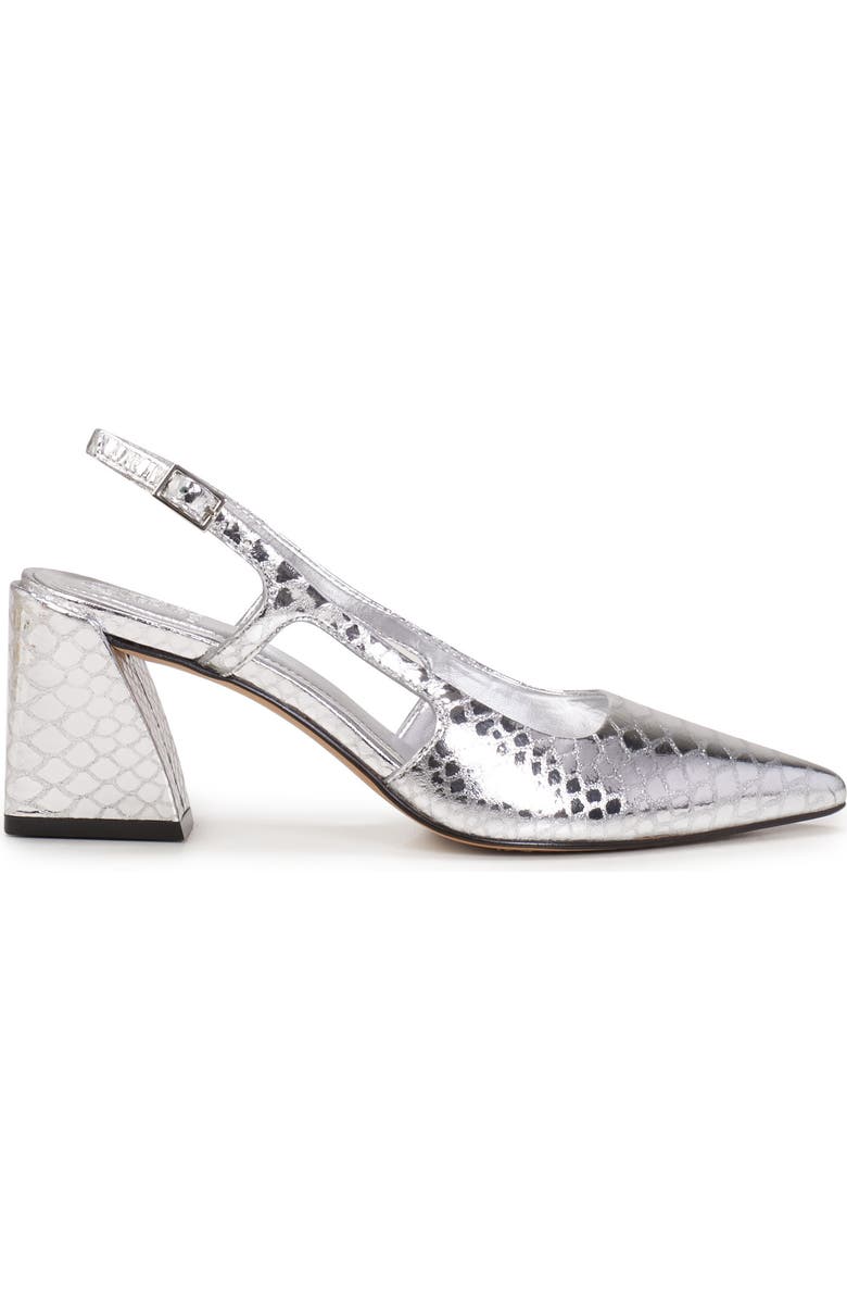 Vince Camuto Sindree Slingback Pointed Toe Pump, Alternate, color, Silver
