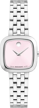Movado Museum Classic Cushion Case Bracelet Watch, 20mm x 22mm