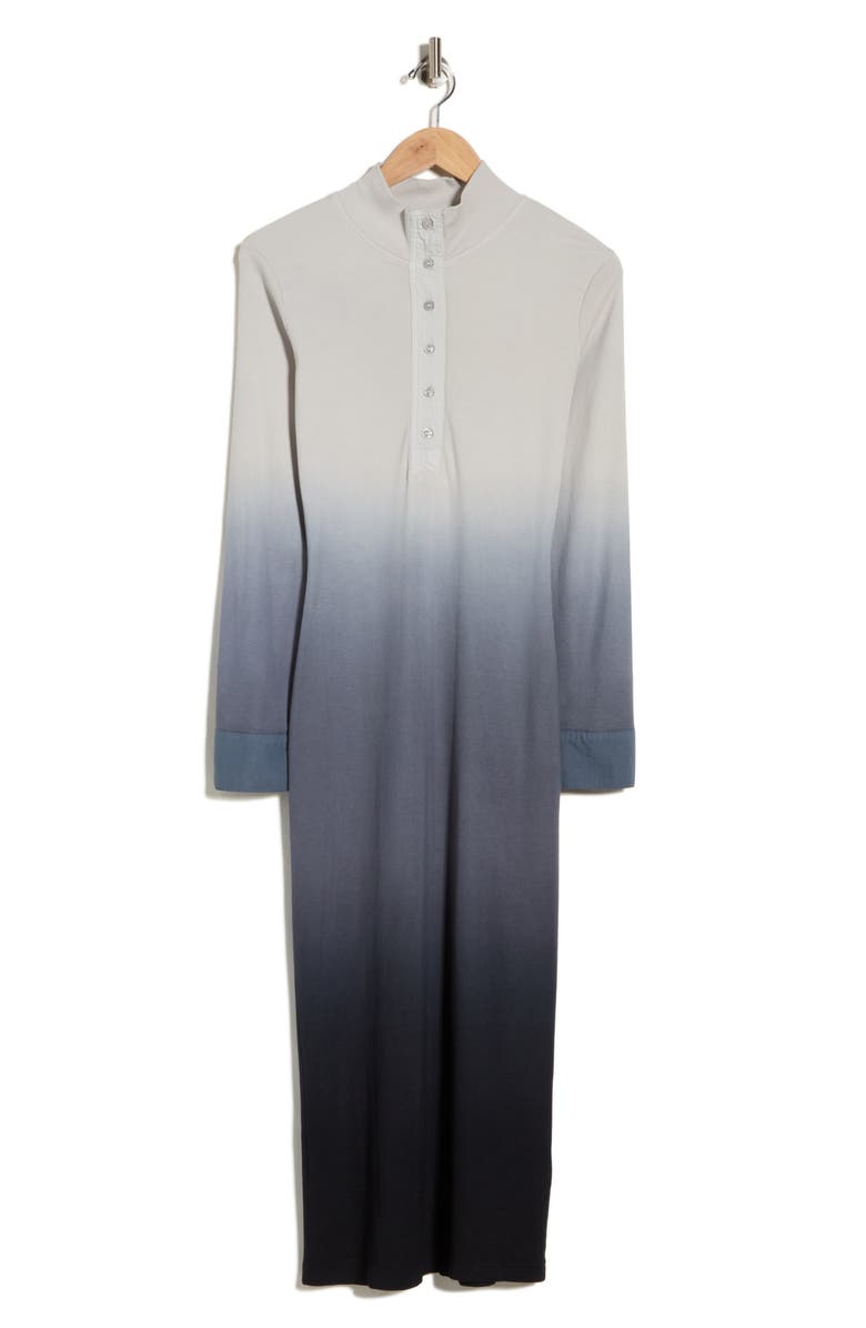 Young, Fabulous & Broke Scout Rib Ombré Long Sleeve Midi Dress, Alternate, color, 