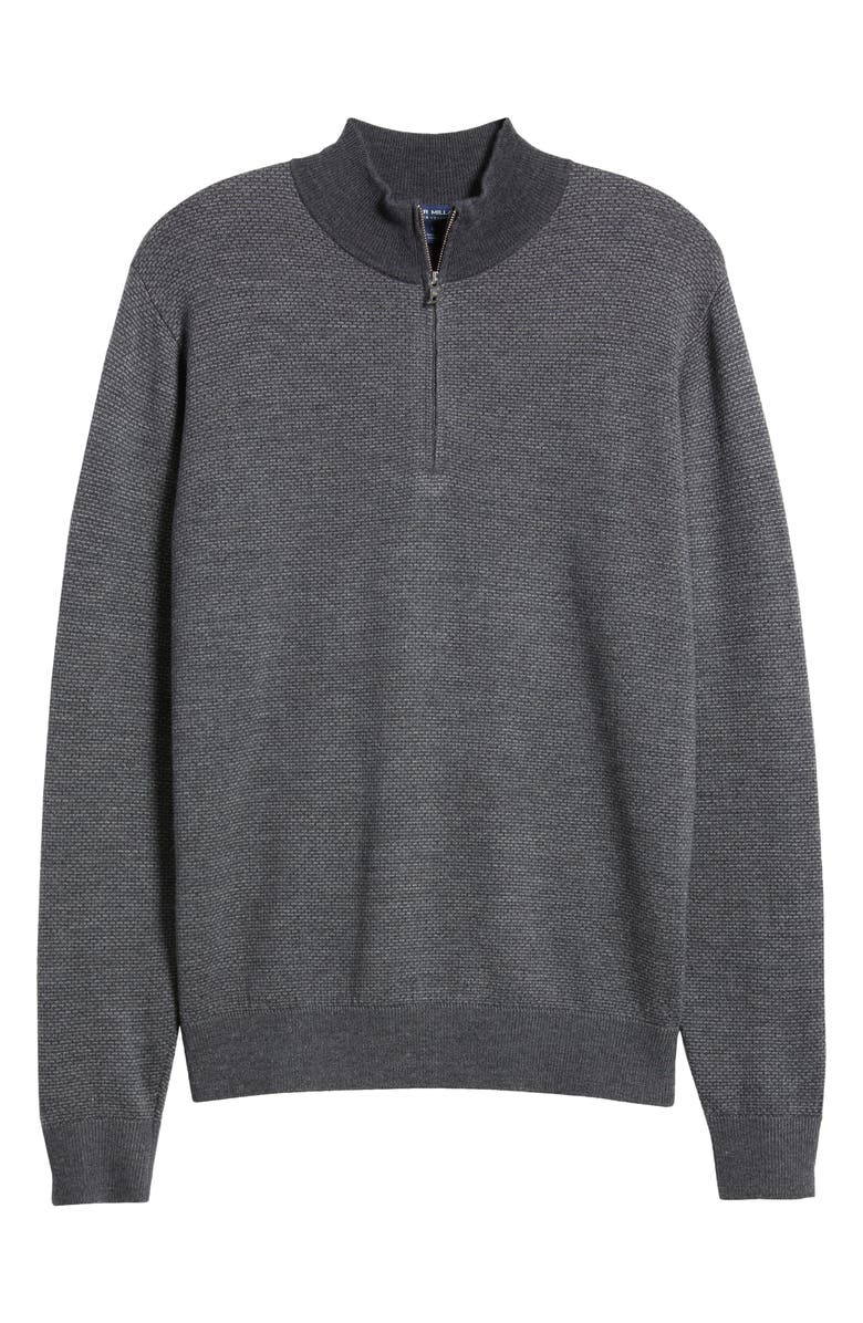 Peter Millar Crown Crafted Ashland Merino Wool Quarter Zip Sweater, Alternate, color,