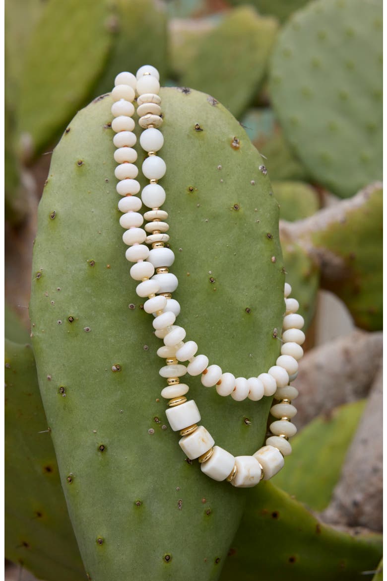 Mixed Beaded Necklace, Alternate, color, IVORY MULTI- GOLD