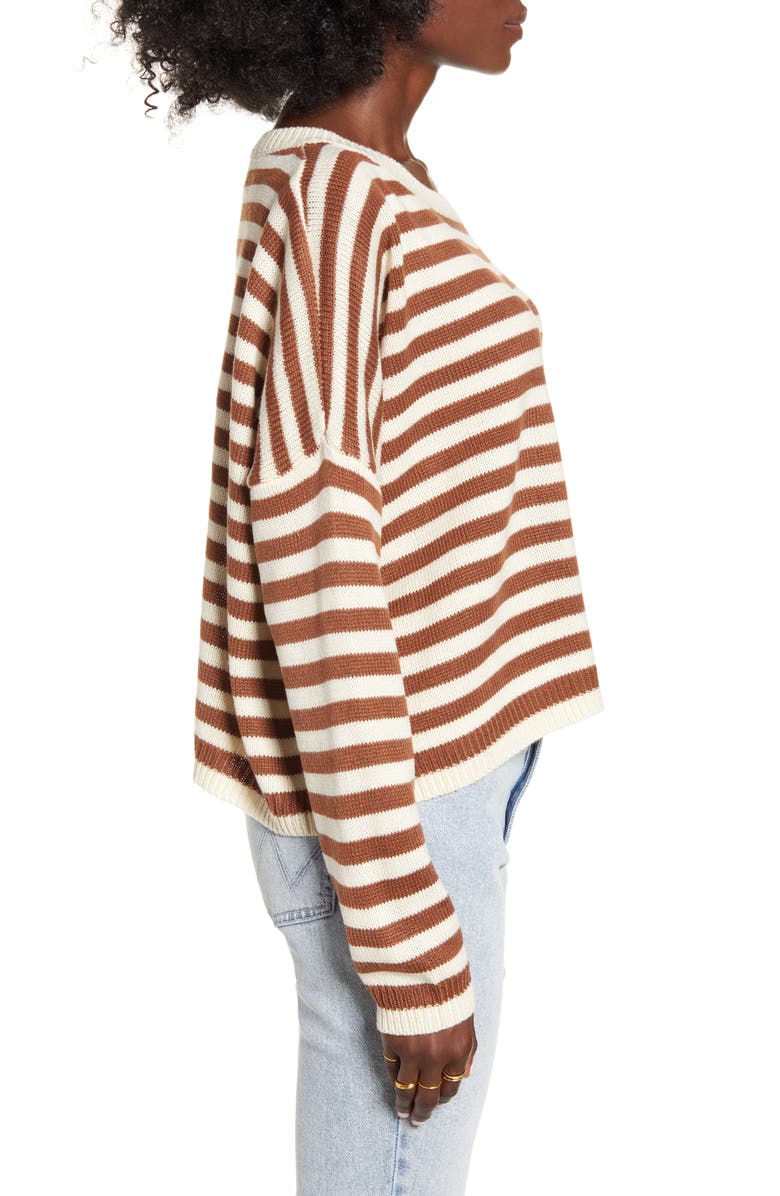 Dreamers by Debut Stripe Sweater, Alternate, color, 