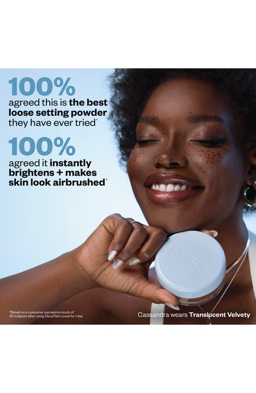 Kosas Cloud Set Loose Translucent Talc-free Setting + Blurring Powder Translucent Buttery 0.7 oz / 20 G In Translucent Buttery