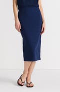 Lands' End Starfish Side Zip Midi Skirt