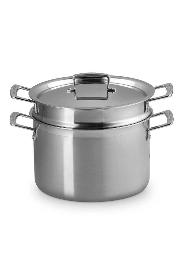 7.5-Quart Classic Stainless Steel Pasta Pot with Colander Insert, Main, color, STAINLESS STEEL