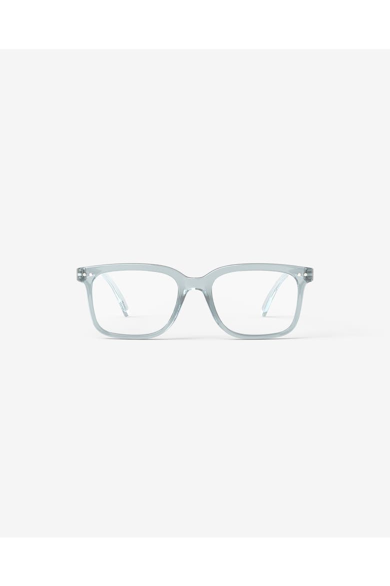 #L 54mm Rectangular Reading Glasses, Main, color, Frozen Blue