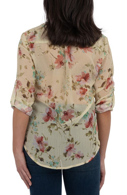 Kut From The Kloth Jasmine Chiffon Button-up Shirt