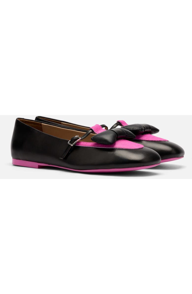 MARC NOLAN Mina Leather Mary Jane Flats, Alternate, color, Black/Magenta