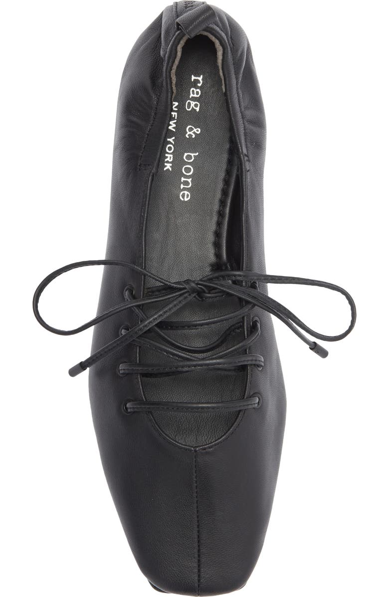 rag & bone Sophia Ballet Flat, Alternate, color, Black