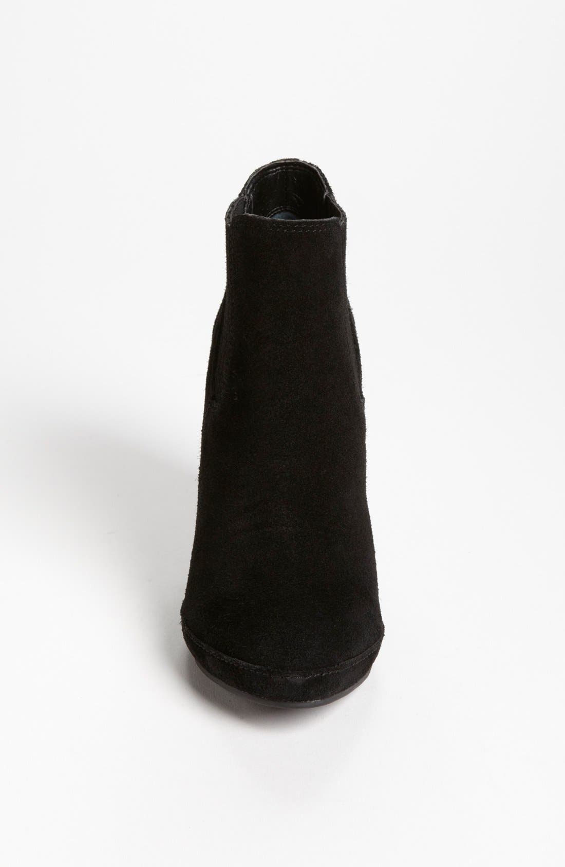 'Kellie' Wedge Bootie, Alternate, color, BLACK SUEDE