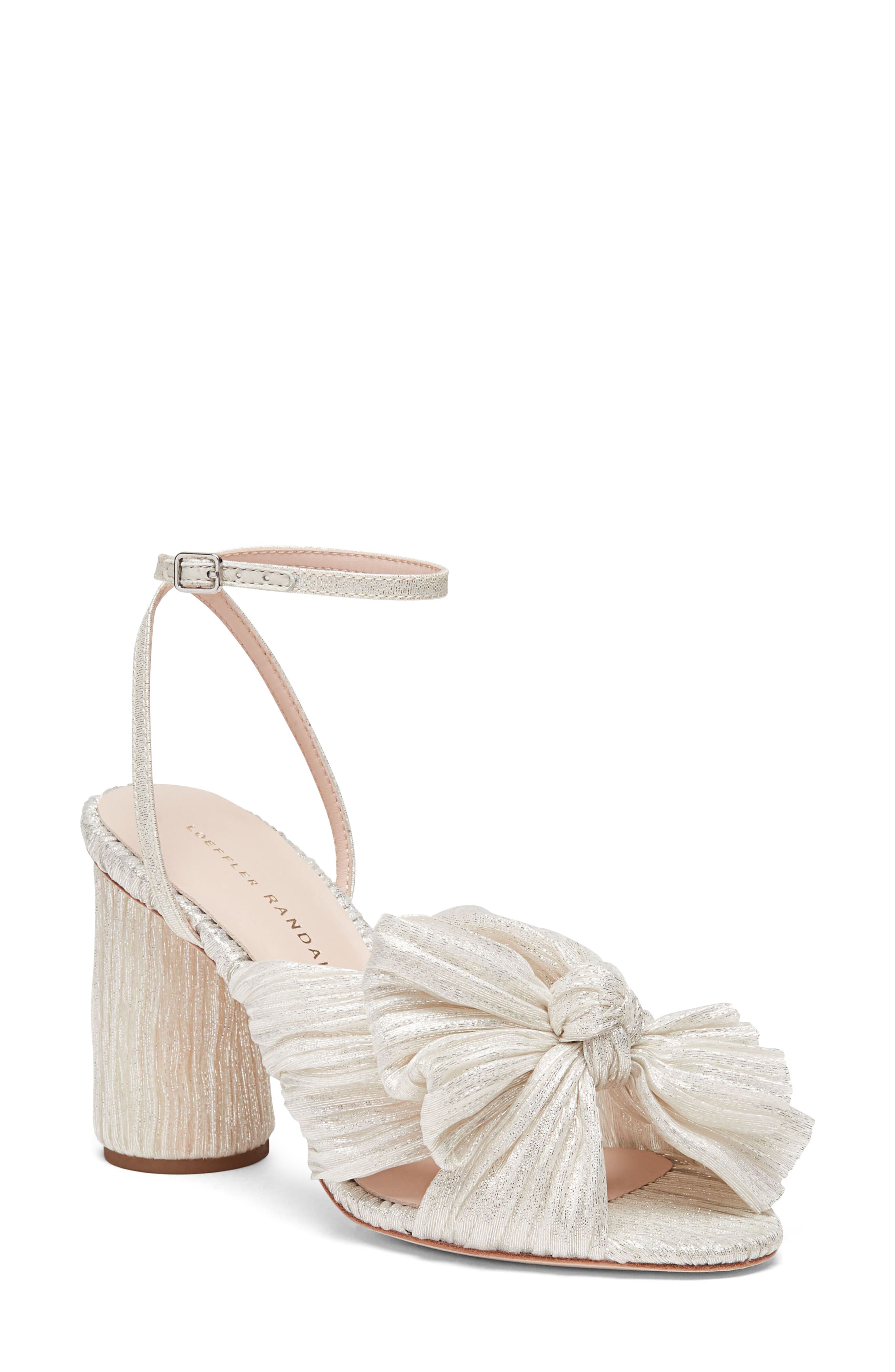 Camellia Knotted Sandal, Main, color, SHIMMER
