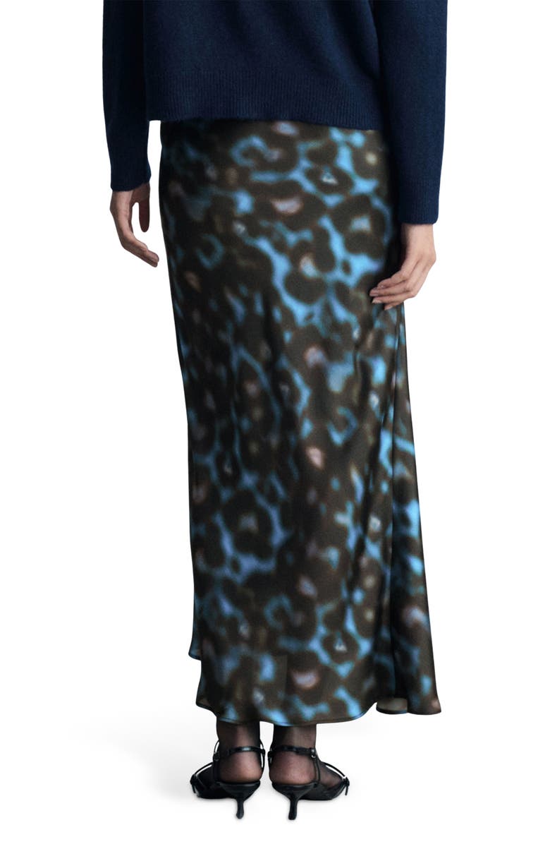 MANGO Print Satin Maxi Skirt, Alternate, color,