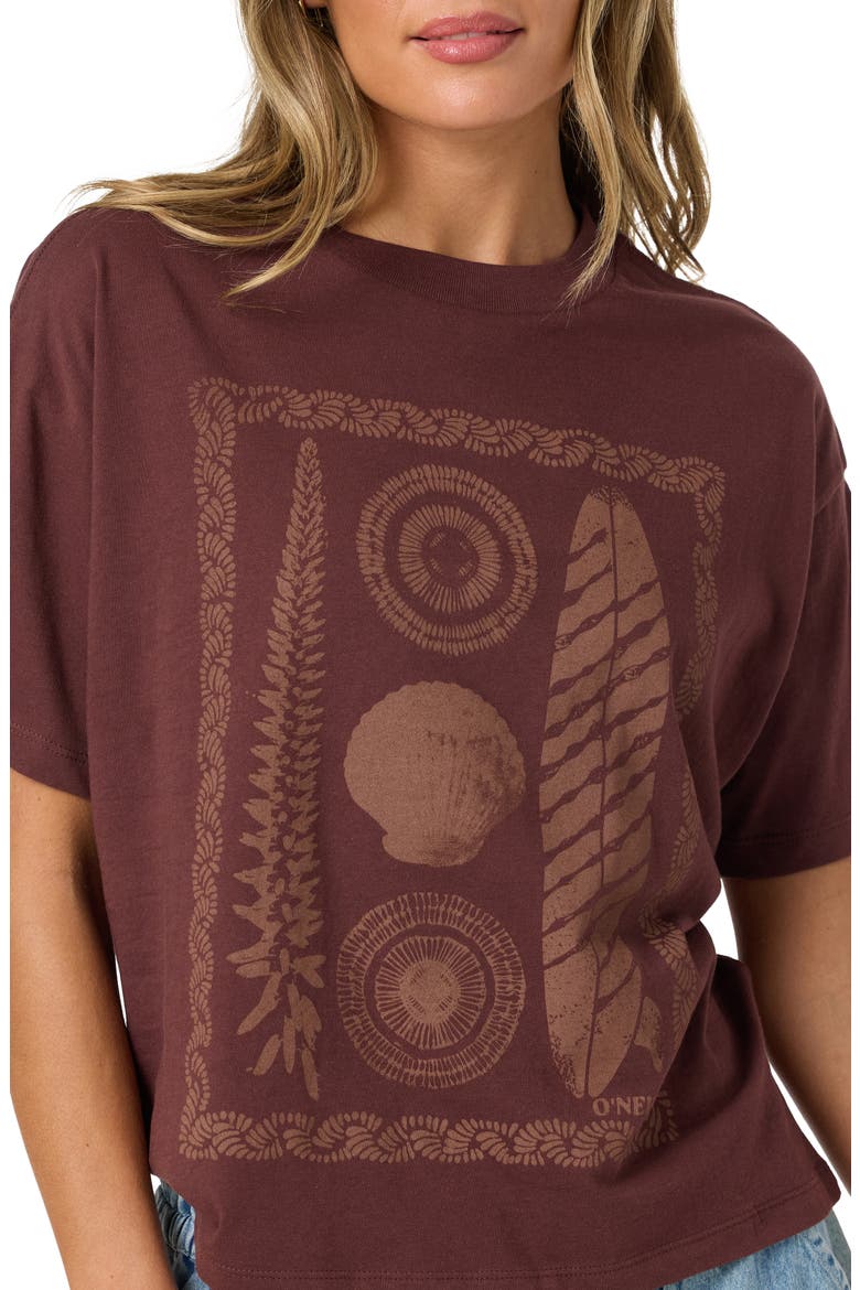 Calico Graphic Easy T-Shirt, Alternate, color, CHOCOLATE