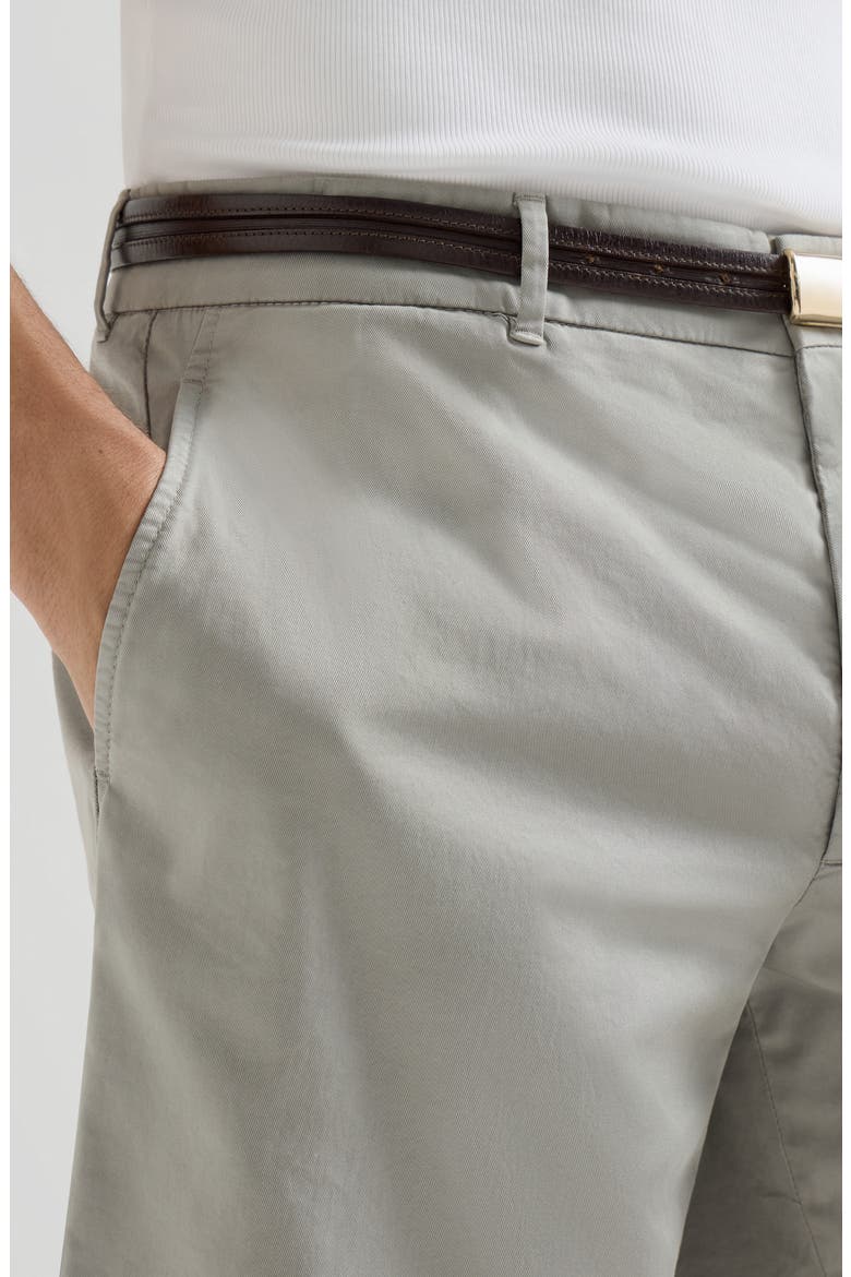 Garment-dyed Bermuda shorts, Alternate, color, Khaki