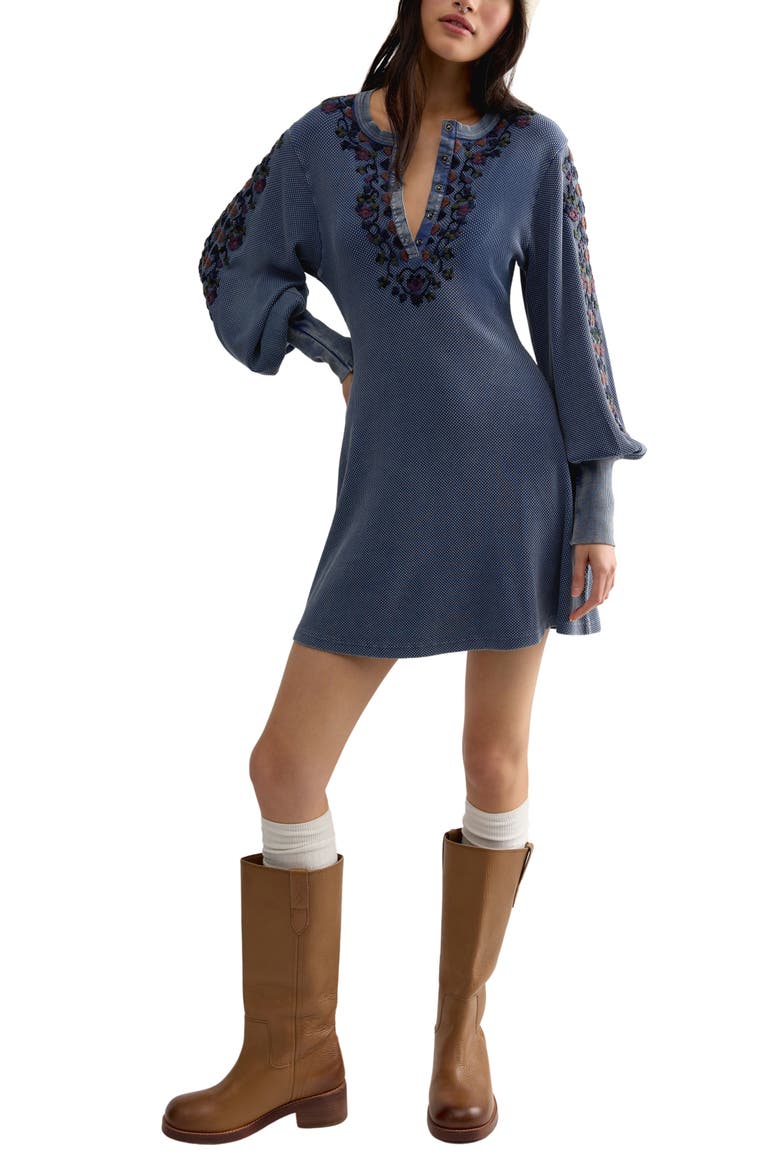 Freeze Frame Minidress, Main, color, STONE VALLEY