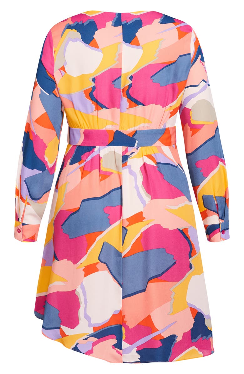 City Chic Gianna Print Wrap Top, Alternate, color,