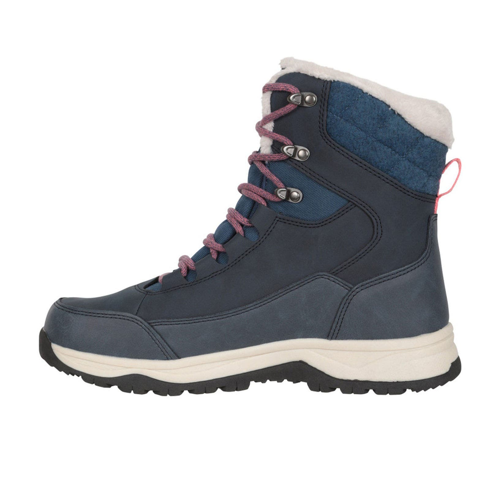 Tundra Leather Snow Boots, Alternate, color, Navy