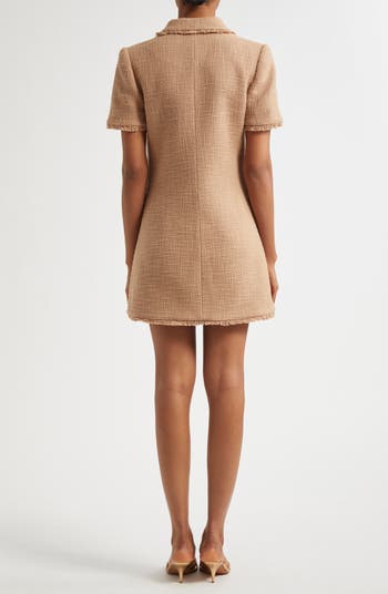 Pammy Cotton Tweed Mini Shirtdress