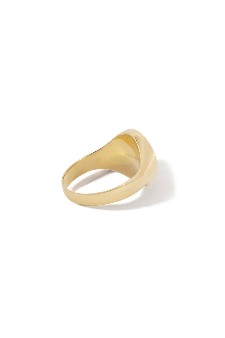 Oval Signet Ring, Alternate, color, Yellow Gold